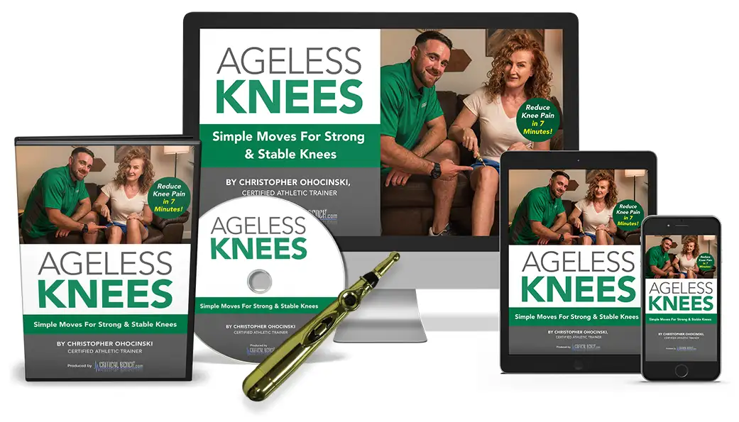 Ageless Knees Program Kit with Miracle Massage Wand DVD and Handbook