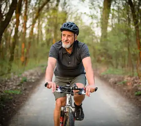 Senior enjoying pain-free activity after Ageless Knees program