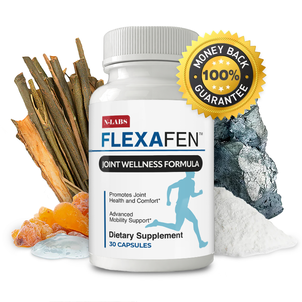 Flexafen joint supplement bottle