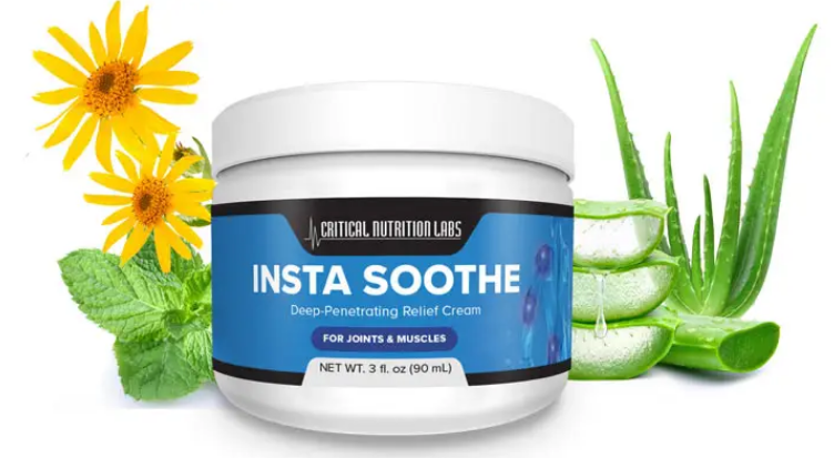 Insta Soothe topical pain cream bottle