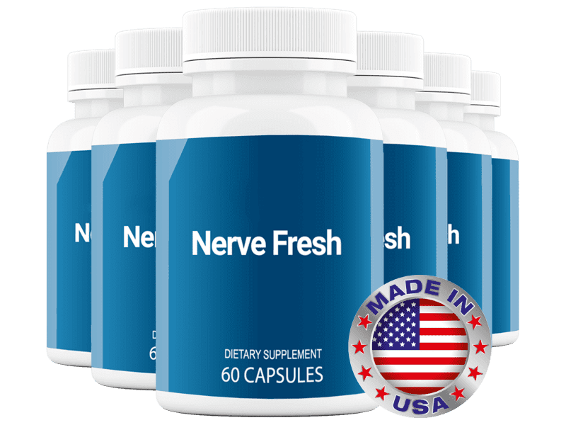 Nerve Fresh supplement bottle — 60 capsules nerve support formula