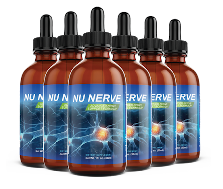 NuNerve NANO technology nerve supplement bottle